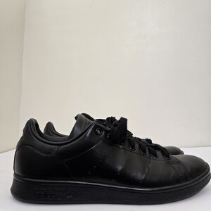 retro 70s ADIDAS men's size 9 Stan Smith Black Classic Tennis Sneakers